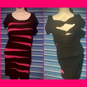 Pink Rose Black Garment